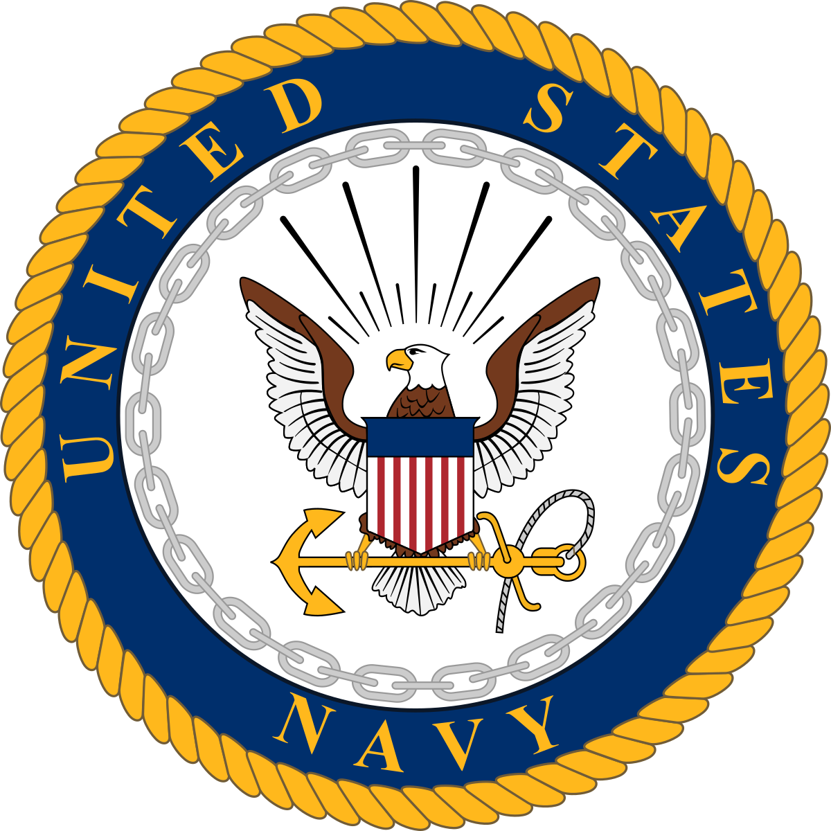 Navy map logo icon